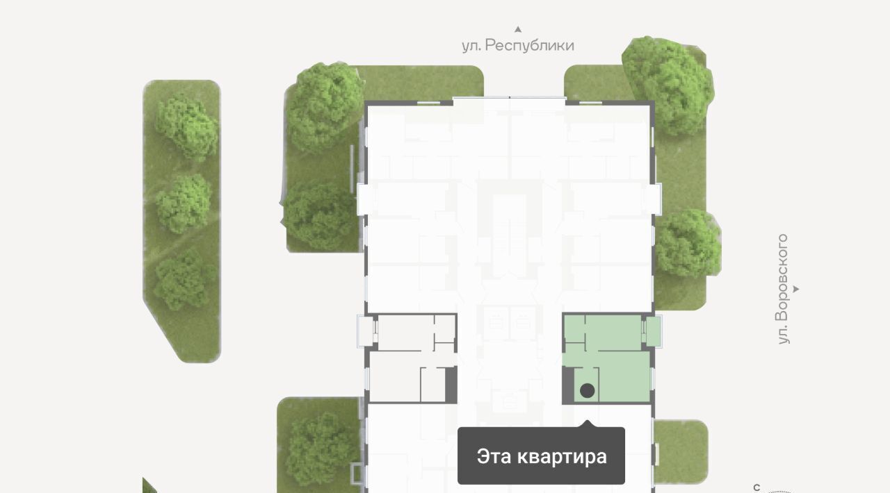квартира г Тюмень р-н Ленинский ул Республики 204к/18 фото 2