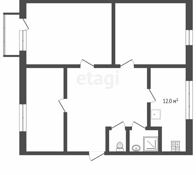 квартира г Усинск ул Комсомольская 11 фото 1