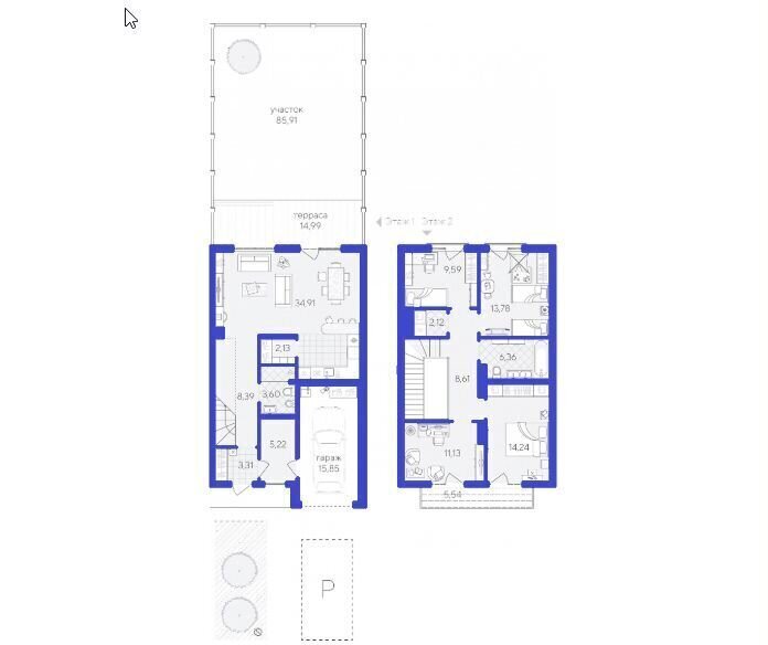 квартира г Тюмень р-н Калининский ул Фармана Салманова 5 корп. 3 фото 2