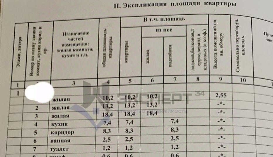квартира г Волгоград р-н Дзержинский ул Безымянная 1 фото 2