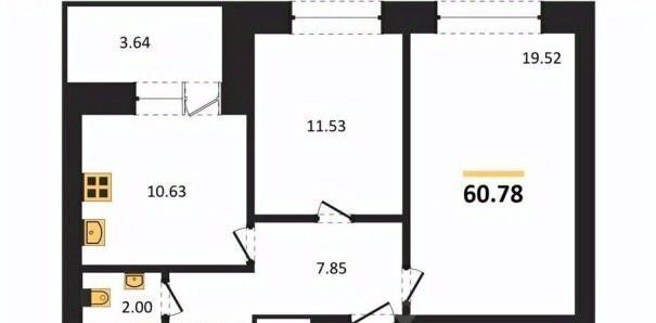 квартира г Воронеж р-н Советский ул Курчатова 32 фото 1