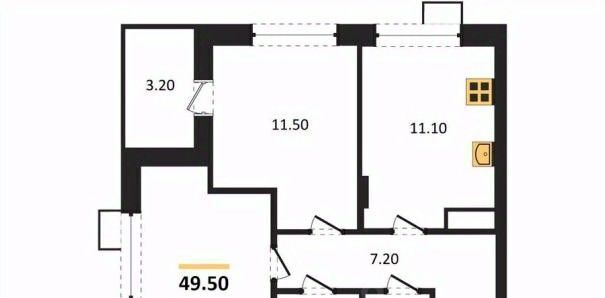 квартира г Воронеж р-н Железнодорожный б-р Содружества 6 фото 7