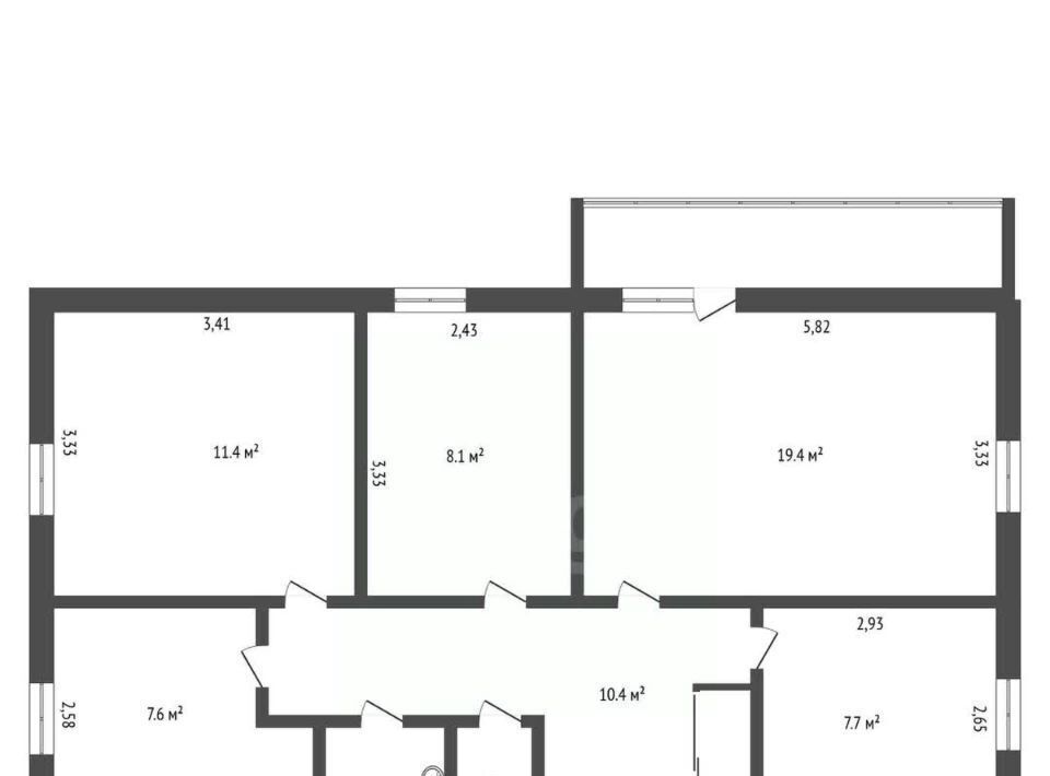 квартира г Благовещенск ш Игнатьевское 5 фото 2