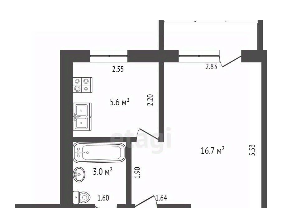 квартира г Чита р-н Центральный ул Кайдаловская 16б фото 2