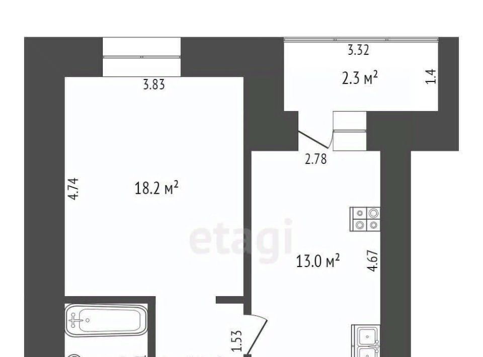 квартира г Чита р-н Центральный ул Курнатовского 8 фото 2