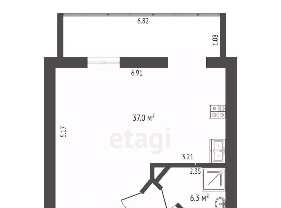 квартира г Чита р-н Центральный ул Бутина 78 фото 2