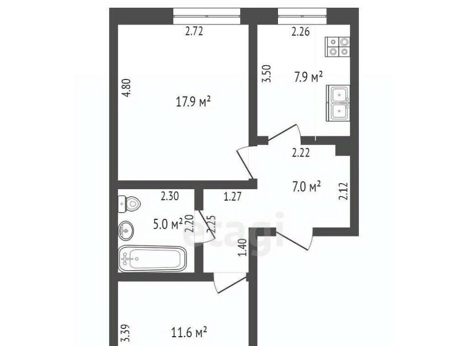 квартира г Чита р-н Центральный ул Бутина 73 фото 2