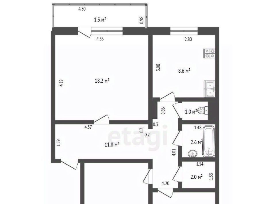 квартира г Чита р-н Ингодинский ул Каларская 44 фото 2