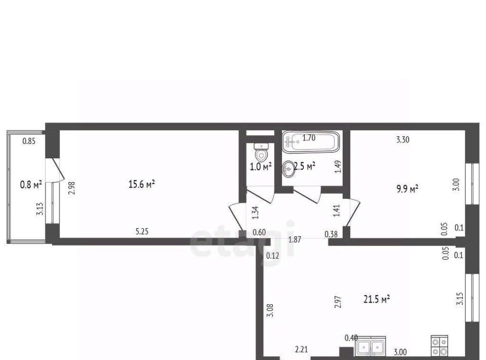 квартира г Чита р-н Ингодинский мкр 1-й 15 фото 2