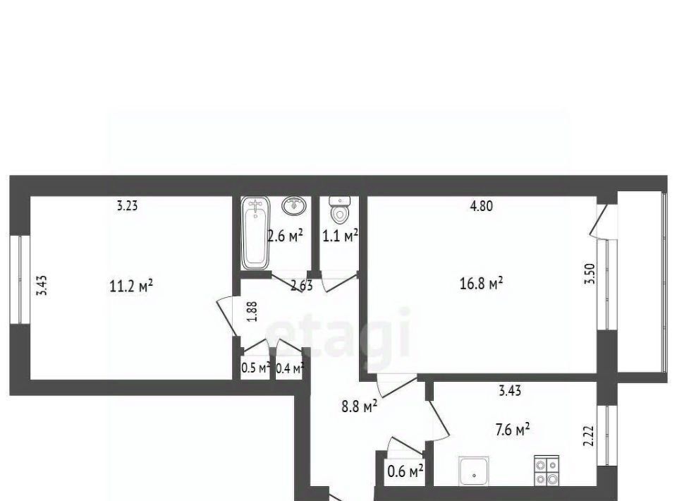 квартира г Чита р-н Центральный ул Журавлева 114 фото 2