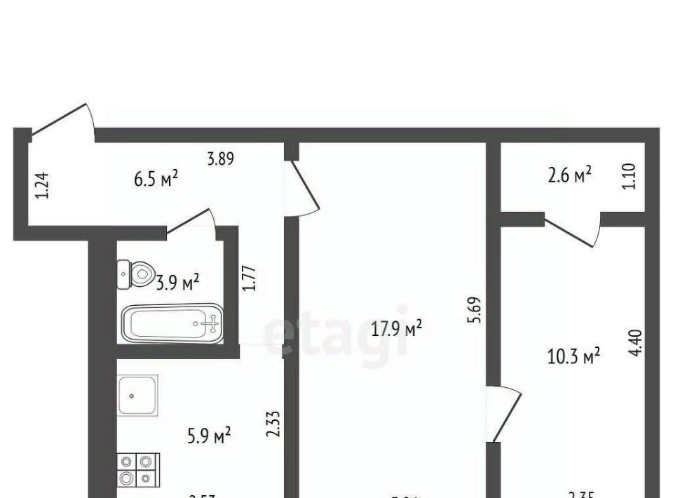 квартира г Чита р-н Центральный ул Бабушкина 147 фото 2