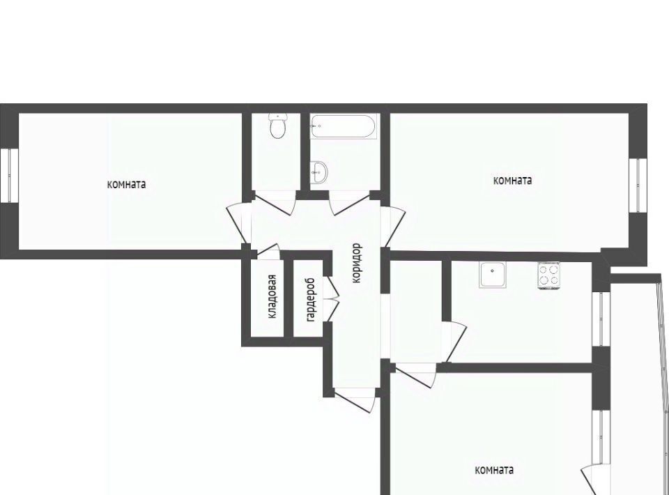квартира г Улан-Удэ мкр Энергетик р-н Октябрьский 40 фото 2