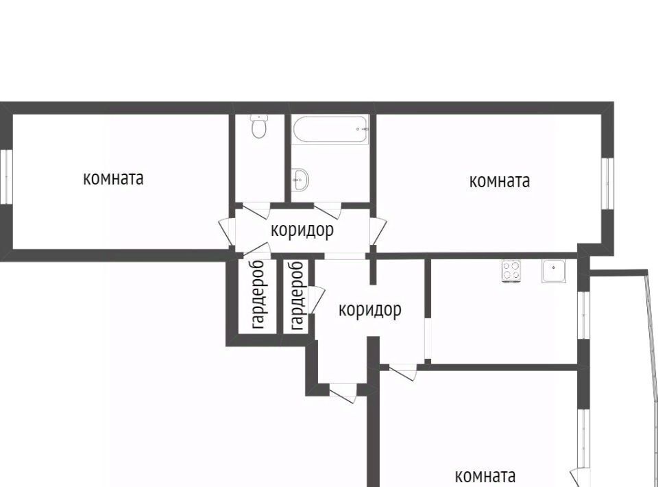 квартира г Улан-Удэ п Зеленый р-н Железнодорожный 9 фото 2