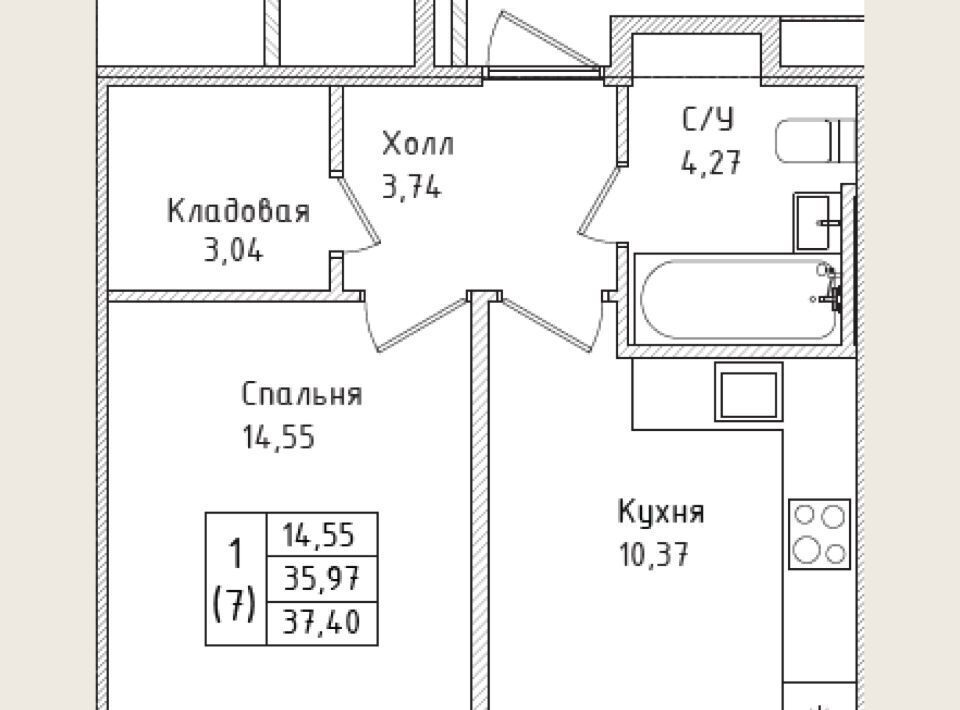 квартира г Всеволожск Южный ул Крымская 3 Проспект Большевиков фото 1