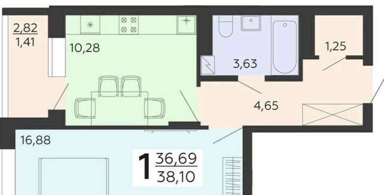 квартира г Воронеж р-н Коминтерновский ул Независимости 78бк/2 фото 3