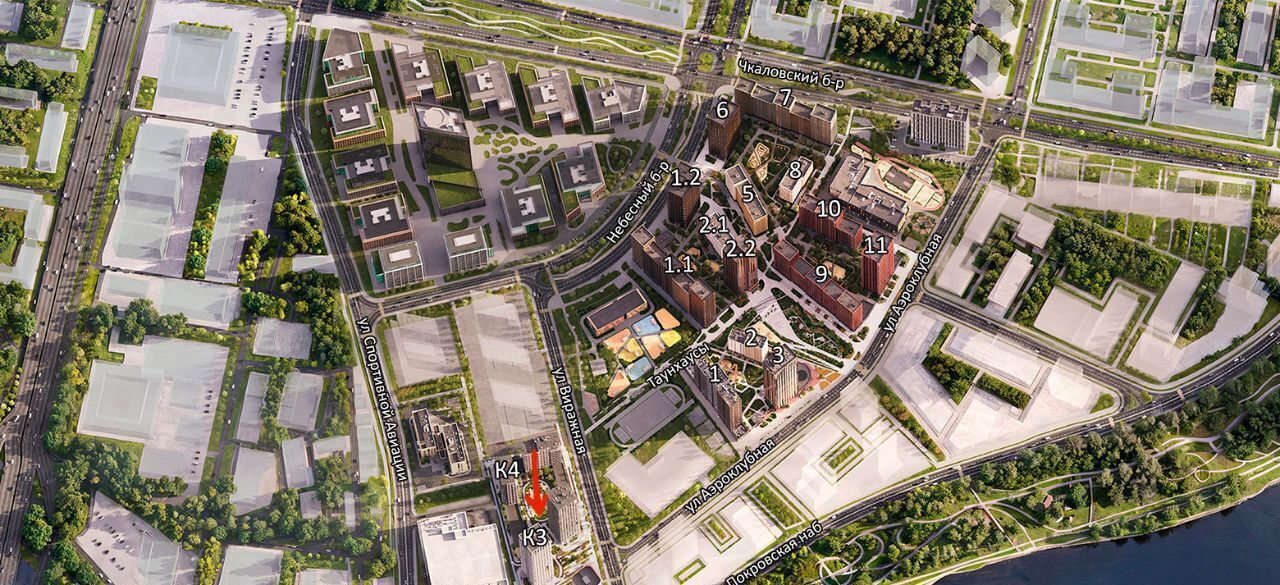 квартира г Москва метро Спартак ЖК Алиа 4-я оч., Ривер 1 блок фото 6