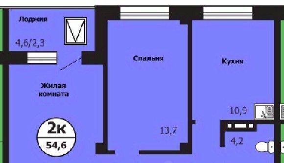 квартира г Красноярск р-н Свердловский ул Лесников 51б фото 1