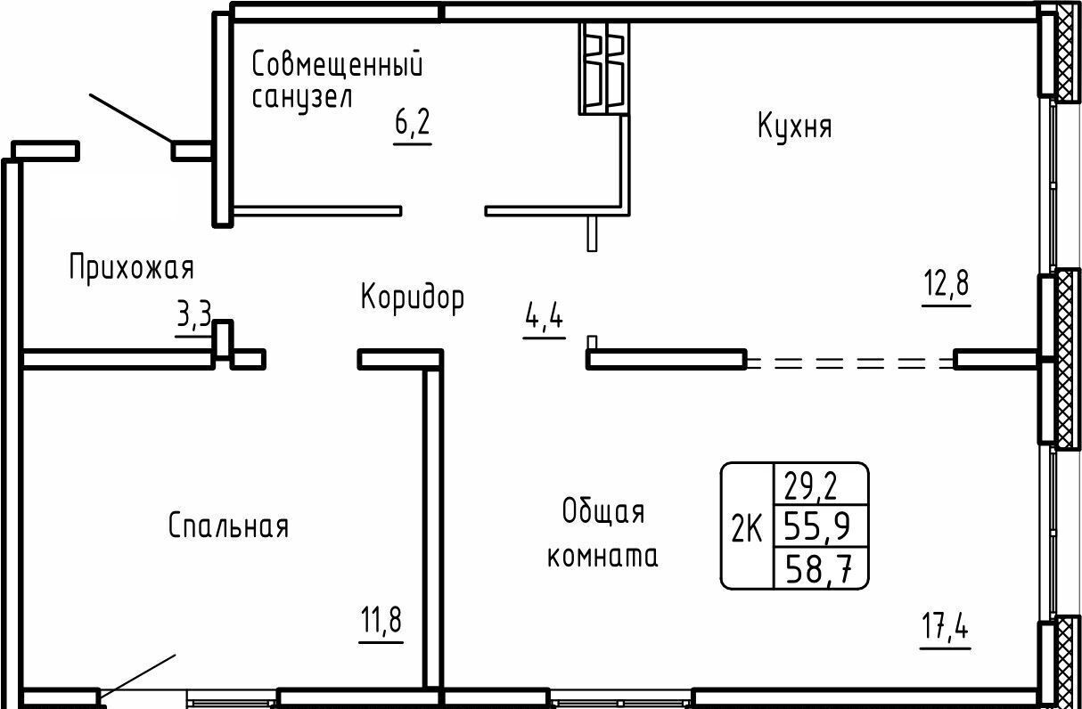 квартира г Новосибирск ЖК «Самоцветы» Площадь Маркса фото 1
