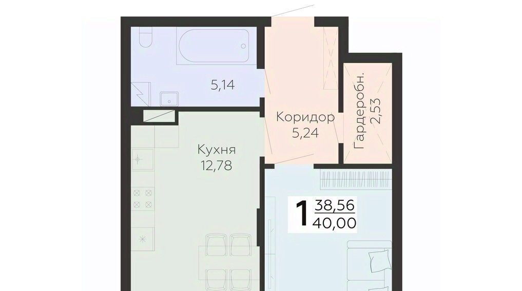 квартира г Воронеж р-н Коминтерновский ул Электросигнальная 9ак/2 фото 1