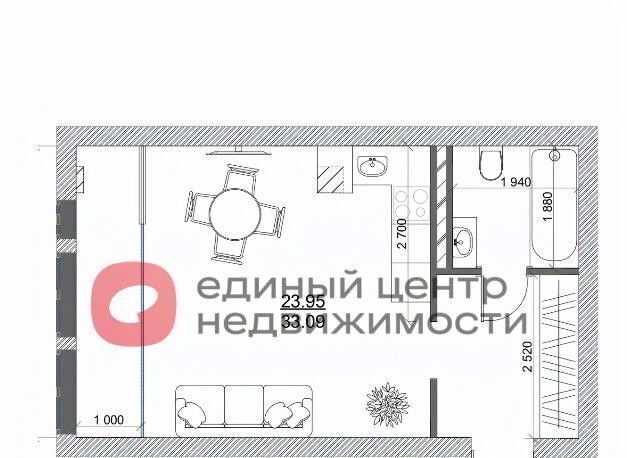 квартира г Тюмень р-н Калининский ул Чернышевского 2б фото 17