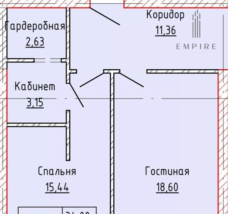 квартира г Грозный р-н Ленинский пр-кт им В.В.Путина 1а фото 10