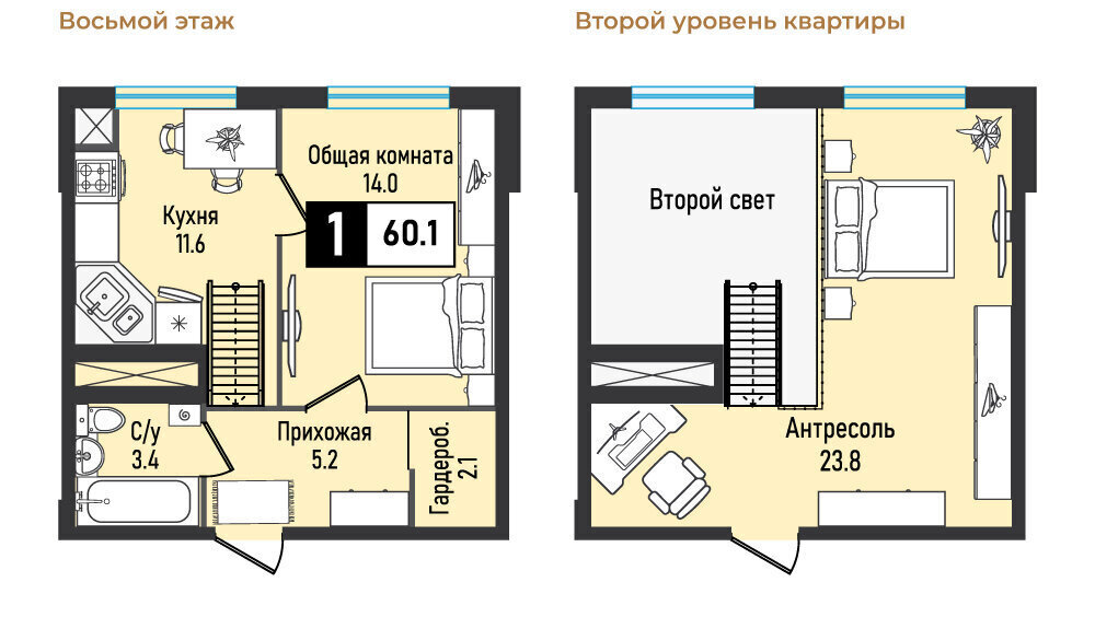квартира г Железноводск п Иноземцево улица Рядового Панченко, 28с 1 фото 2