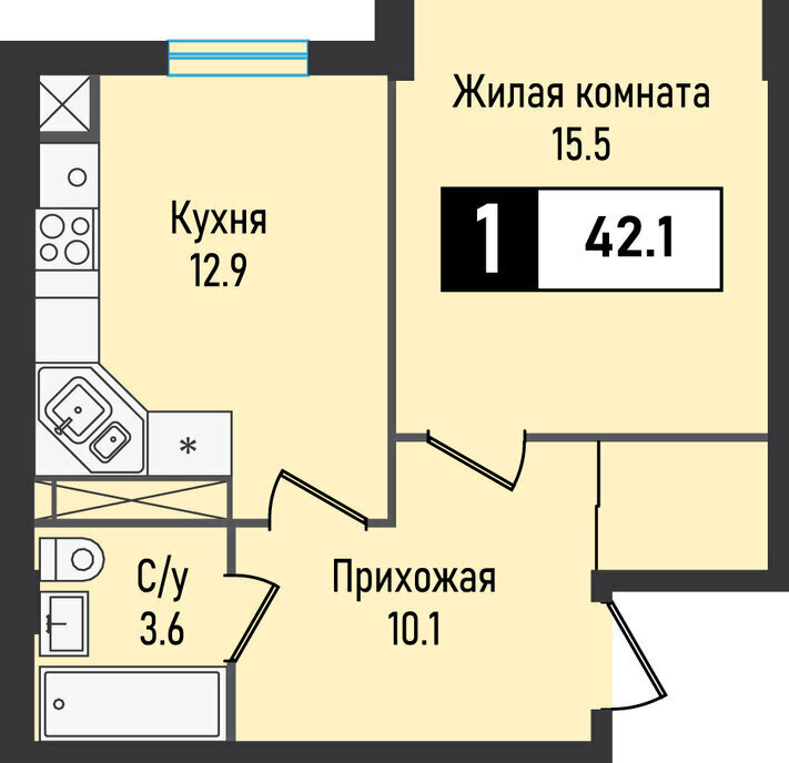 квартира г Железноводск п Иноземцево улица Рядового Панченко, 28с 2 фото 1