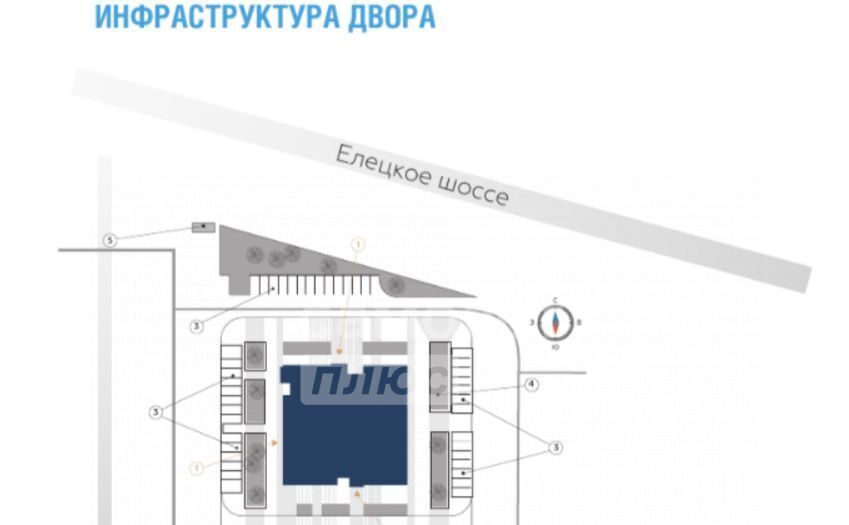 квартира г Липецк р-н Советский микрорайон «Елецкий» 2/12 фото 15