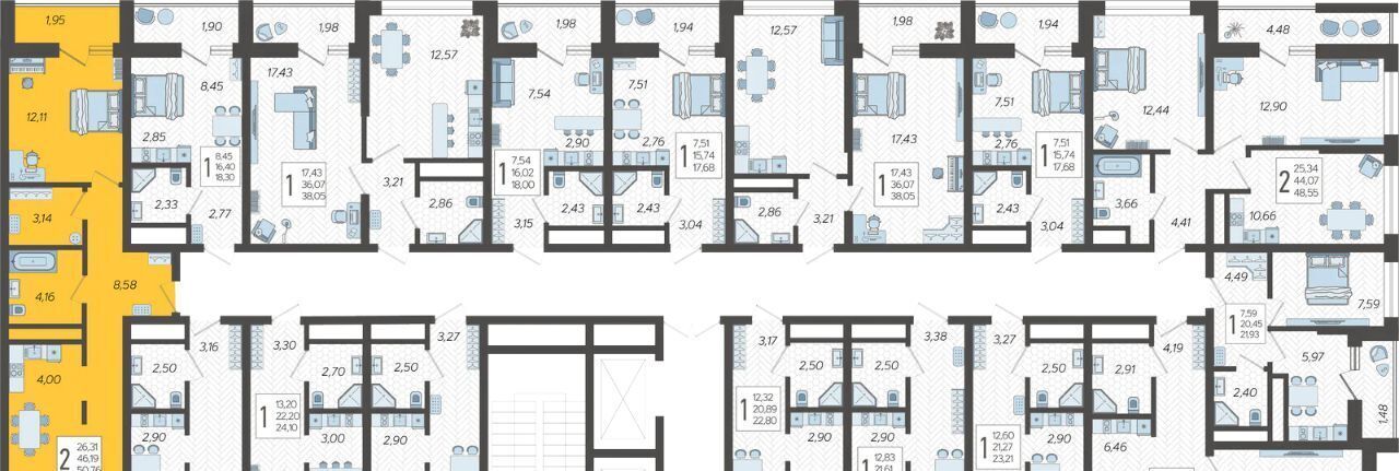 квартира г Сочи р-н Хостинский микрорайон Бытха ул Ясногорская 16/2к 2 фото 2