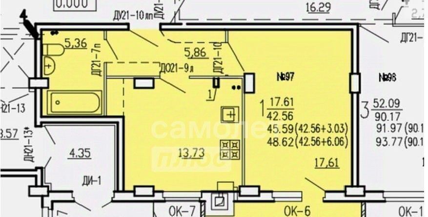 квартира г Курск р-н Железнодорожный ул Агрегатная 2-я 57 фото 1