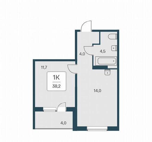 квартира ул Кедровая 3 блок-секция 3. 1, пос. Озерный фото