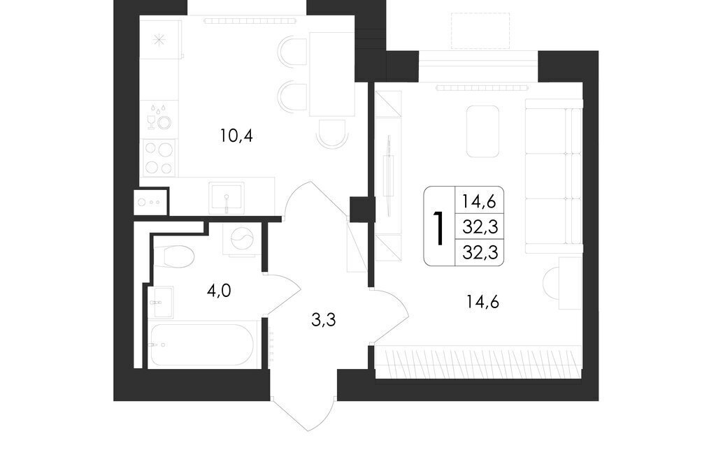 квартира г Воронеж ул Шишкова 140б/23 фото 1
