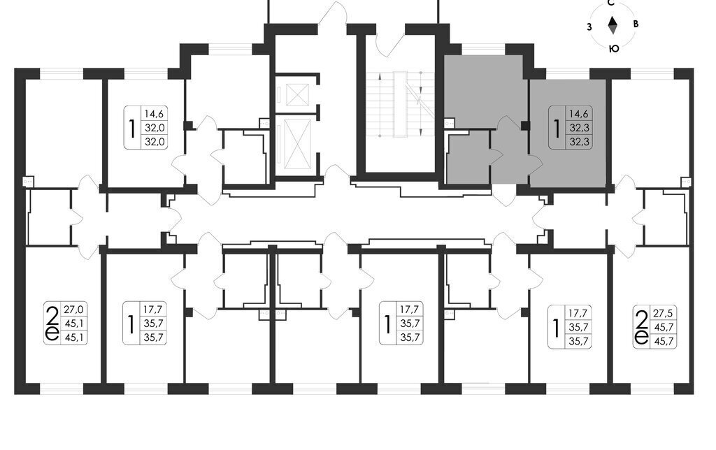 квартира г Воронеж ул Шишкова 140б/23 фото 15