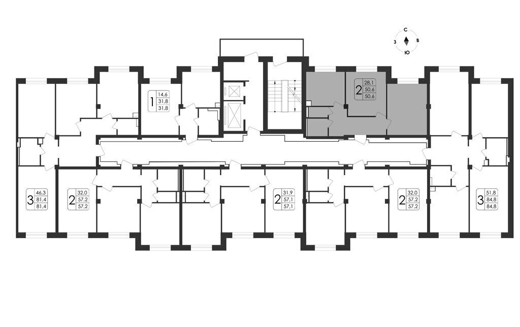 квартира г Воронеж ул Шишкова 140б/23 фото 15