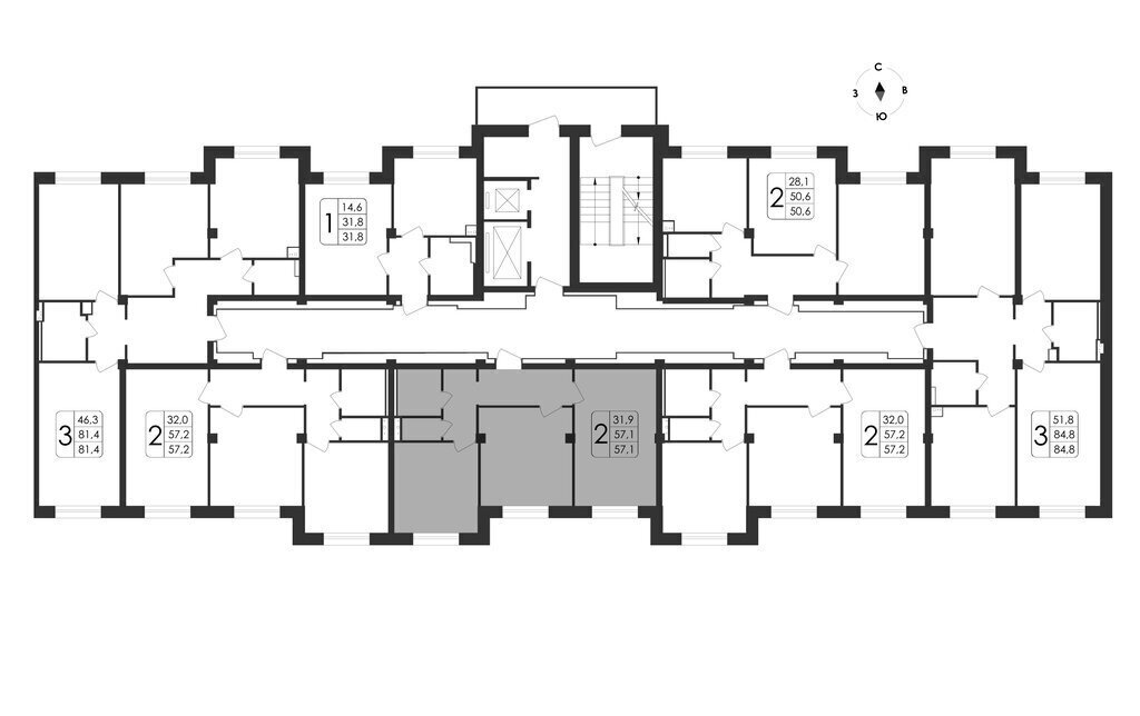 квартира г Воронеж ул Шишкова 140б/23 фото 15