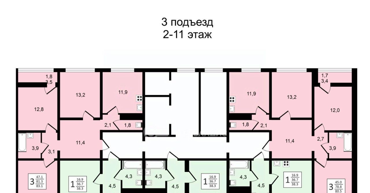 квартира г Воронеж р-н Центральный ул Пескова 6 фото 16
