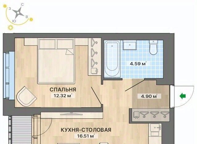 квартира г Екатеринбург Чкаловская ул Николая Кичигина 7 фото 1