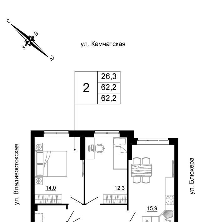 квартира г Екатеринбург Машиностроителей ул Кронштадтская фото 3