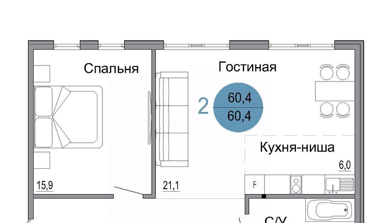 квартира г Керчь Белый город жилой комплекс фото 1