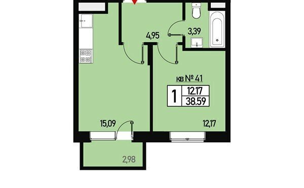 квартира г Москва ТиНАО ул Генерала Донскова 29к/6 Апрелевка, район Бекасово фото 1