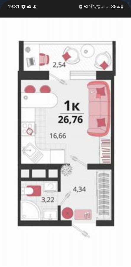 квартира г Краснодар п Знаменский ул Природная 10бк/5 р-н Карасунский фото 7
