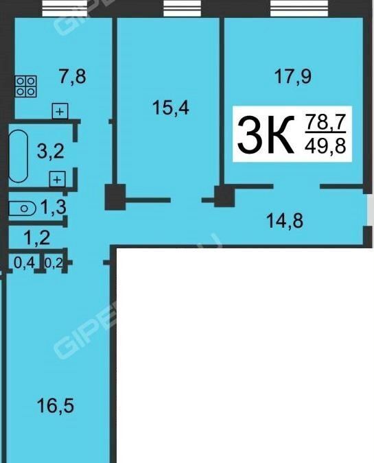 квартира г Нижний Новгород Бурнаковская ул Куйбышева 3 фото 12