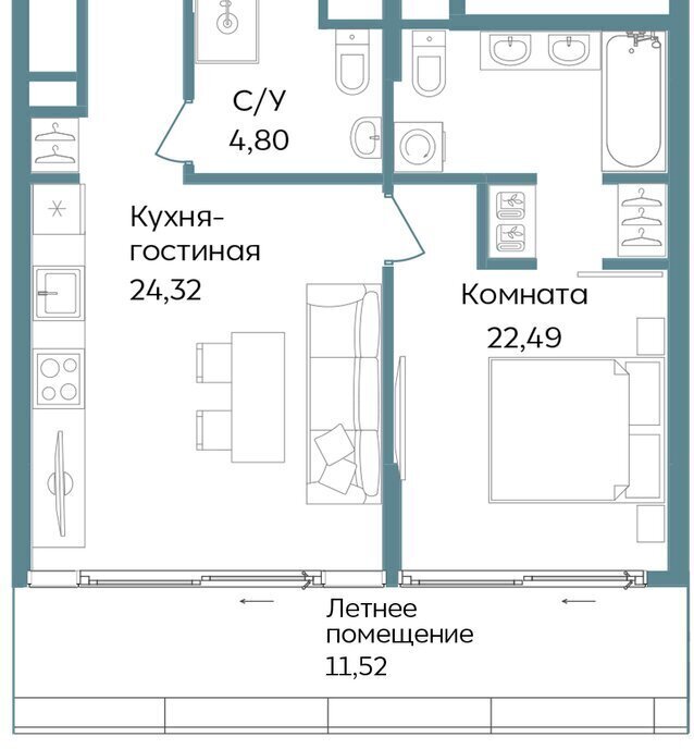 квартира г Саки курортный кластер Темпо фото 1