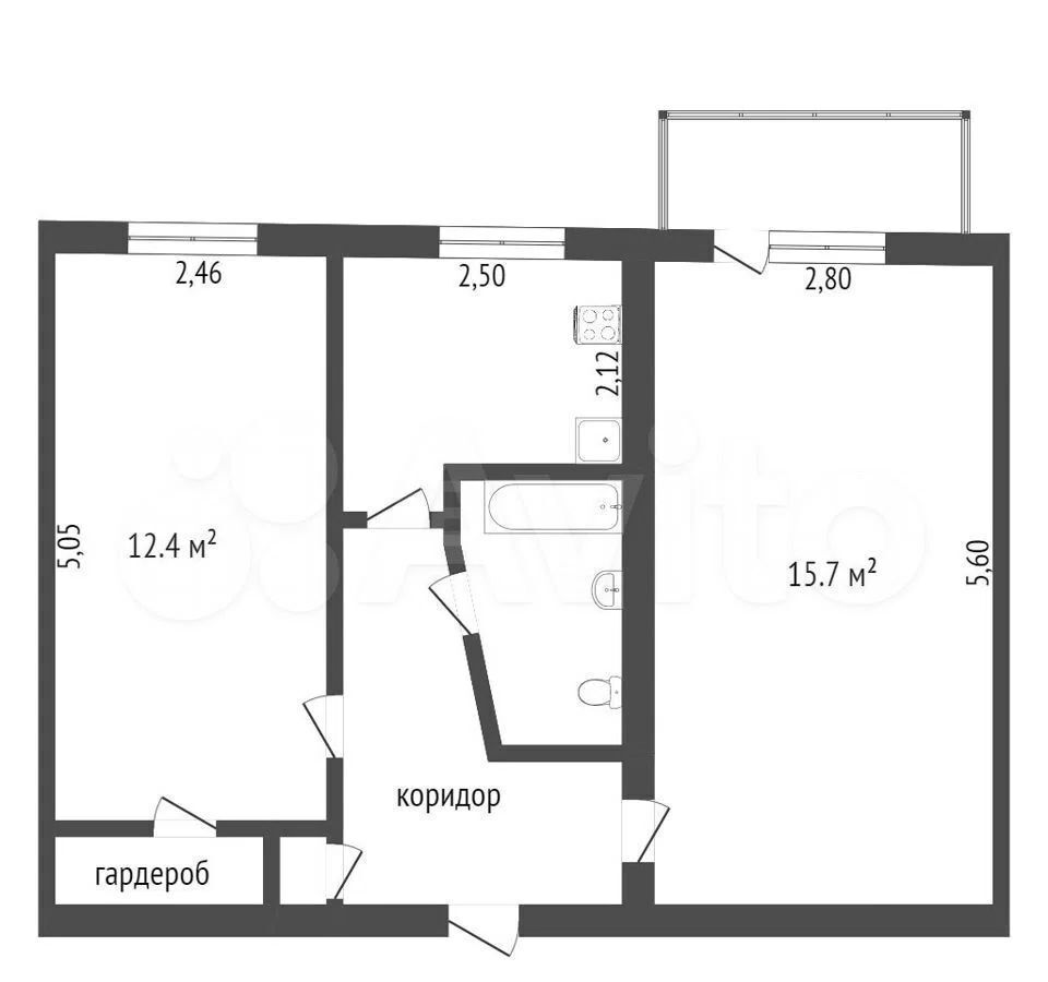 квартира г Тюмень р-н Калининский ул Грибоедова 8 фото 1