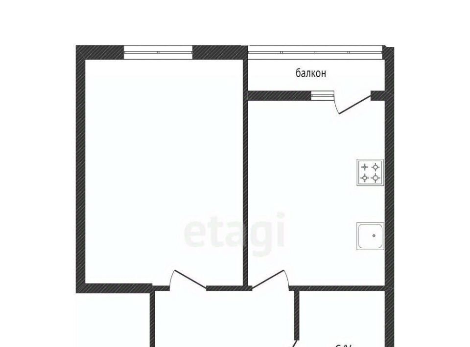 квартира г Белгород Западный ул Есенина 9к/3 фото 2