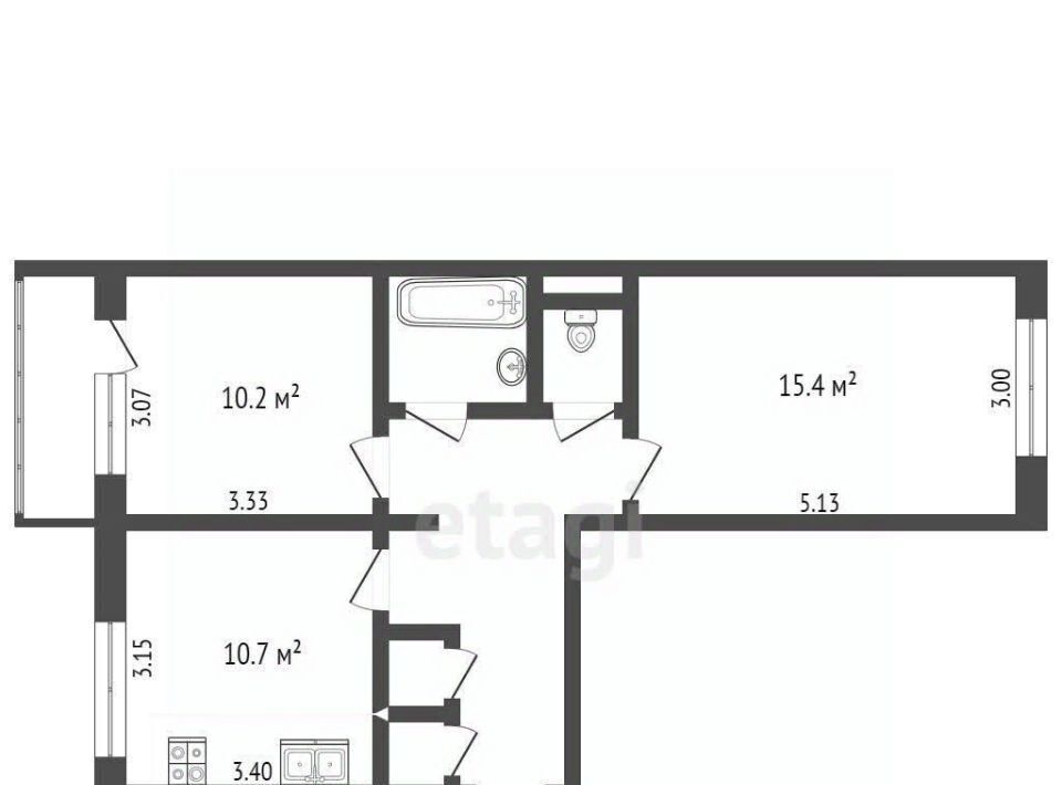квартира г Омск р-н Кировский ул Конева 24/1 фото 2