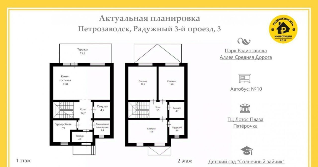 квартира г Петрозаводск проезд 3-й Радужный 4 фото 2
