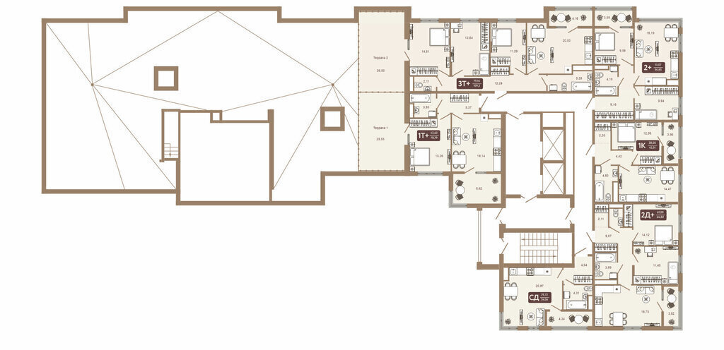 квартира г Тобольск 15-й микрорайон 25А фото 2