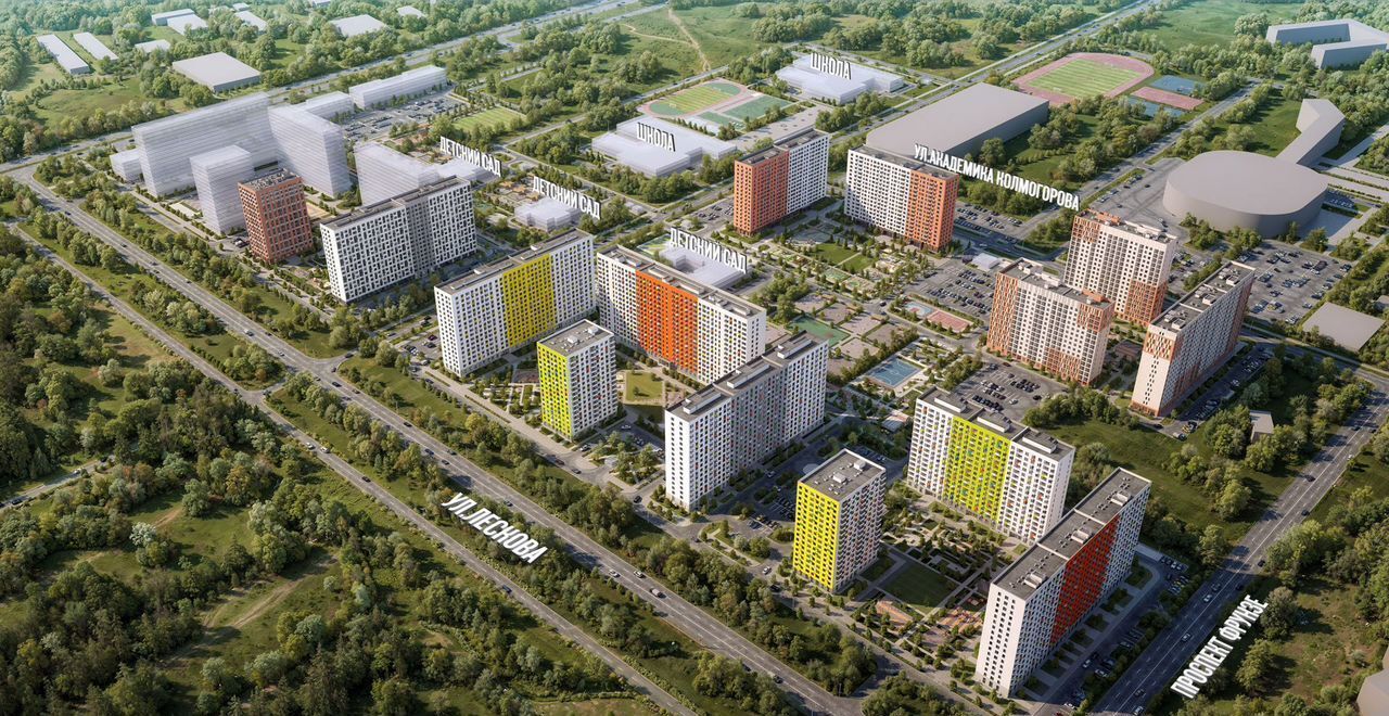 квартира г Ярославль р-н Фрунзенский ЖК Волга Парк 1в район Сокол, 1-й микрорайон фото 2