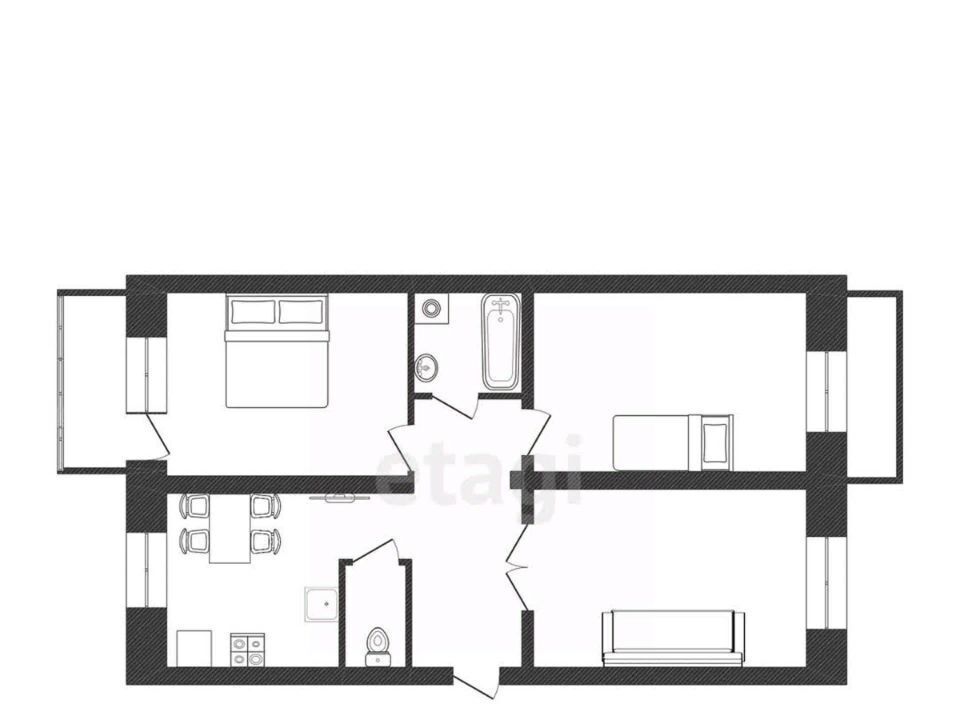 квартира г Иркутск р-н Ленинский ул Баумана 260 фото 2